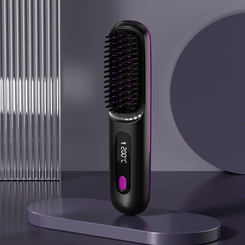 🔥Wireless Ceramic Heating Hair Straightening Comb