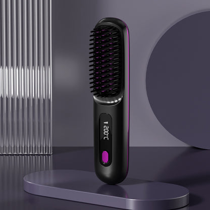 🔥Wireless Ceramic Heating Hair Straightening Comb