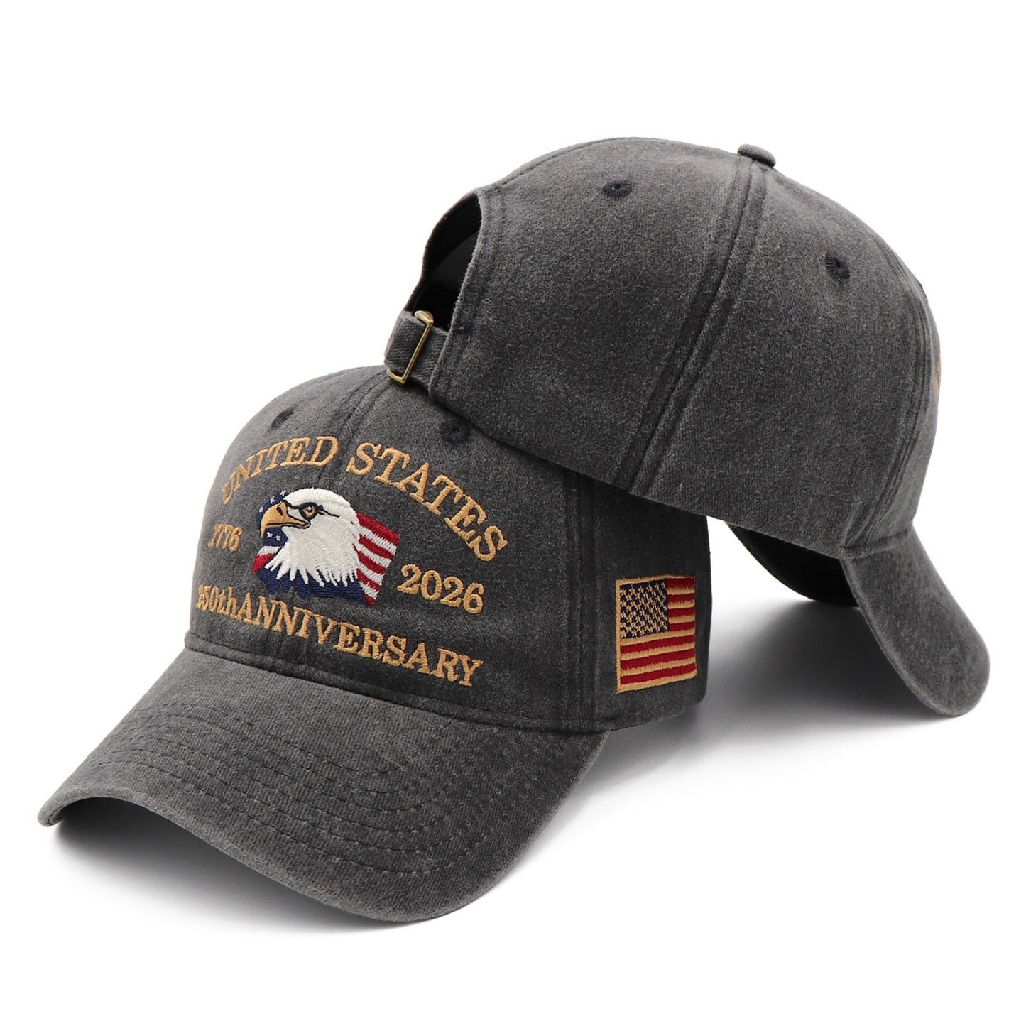 Exclusive USA 250th Anniversary Eagle Cap (1776–2026) —  Embroidered