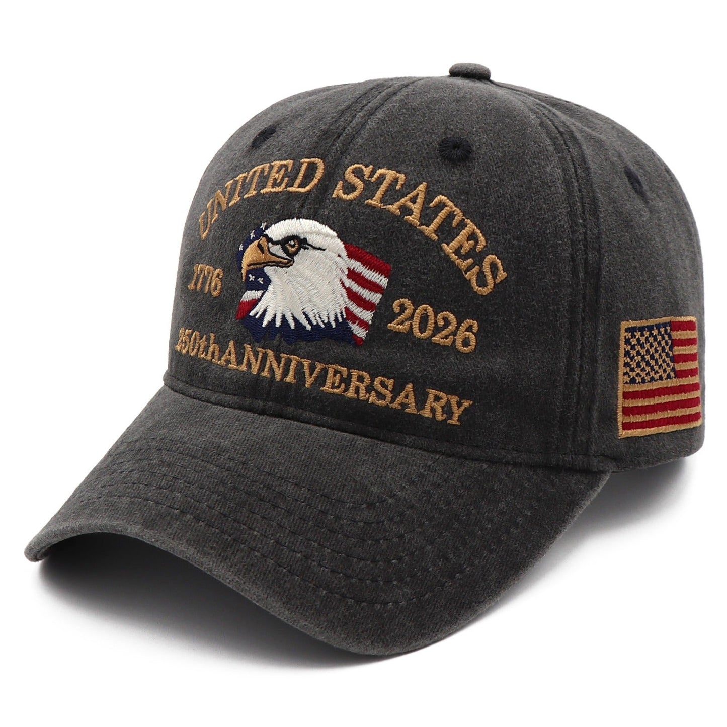 Exclusive USA 250th Anniversary Eagle Cap (1776–2026) —  Embroidered