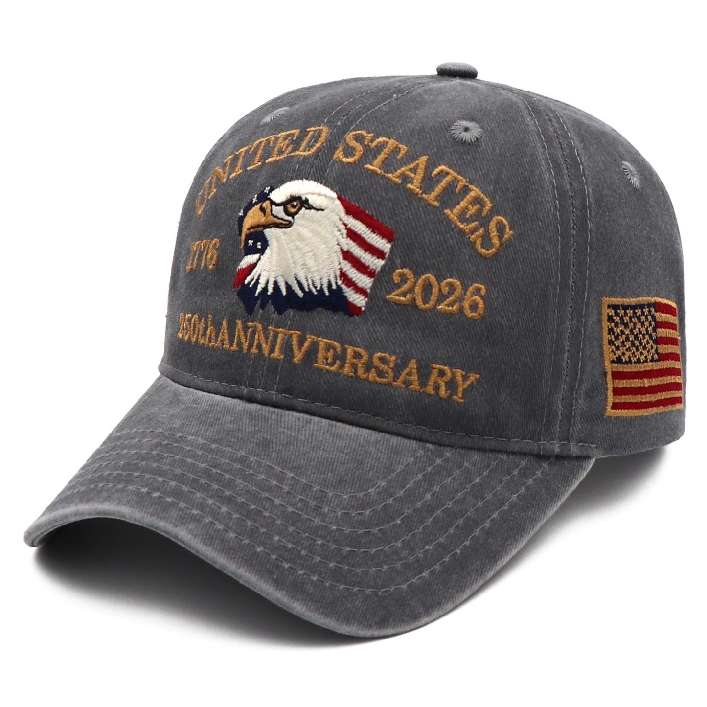 Exclusive USA 250th Anniversary Eagle Cap (1776–2026) —  Embroidered