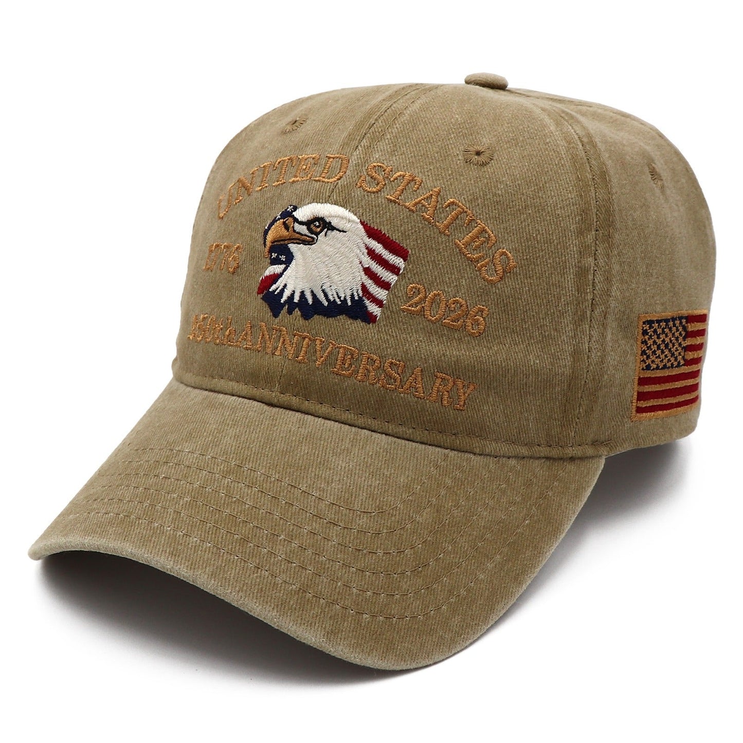 Exclusive USA 250th Anniversary Eagle Cap (1776–2026) —  Embroidered