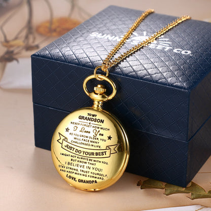 To Grandson / From Grandpa - Luxury Vintage Pocket Watch Gift
