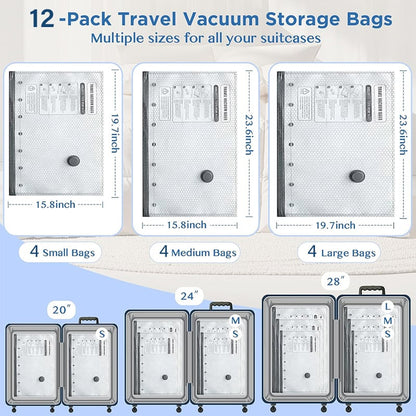 🔥Cordless Travel Vacuum Storage Compression Bag Set