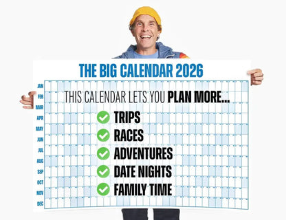 🔥Last Day 49% OFF 📅The Big Calendar 2026 - Design Your Amazing 2026!🏃
