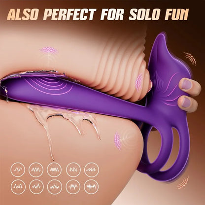 🎁Alisanda® Enchanted Girl Luxe Smart Vibrating Ring – App-Controlled Pleasure for Couples 💫