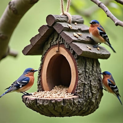 Vintage Treehouse Bird Feeder | Decorates Your Garden and Feeds Your Birds