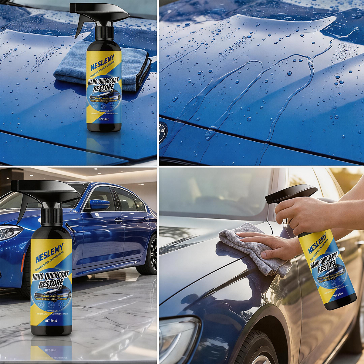 Automotive Nano Coating Repair Agent - With Dust and Water Repellent Properties - Long-lasting and Durable with Gloss