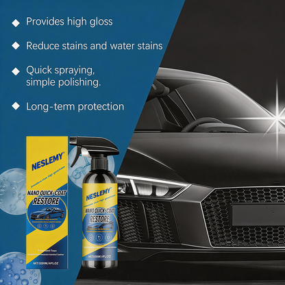 Automotive Nano Coating Repair Agent - With Dust and Water Repellent Properties - Long-lasting and Durable with Gloss