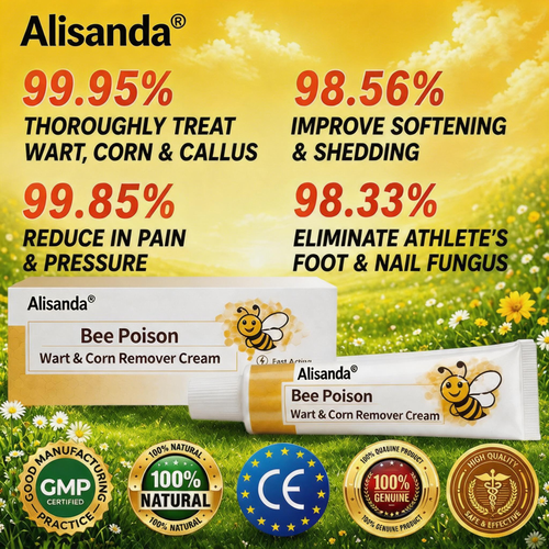 👨‍⚕️Alisanda®Bee Poison Wart & Corn Remover Cream⚡