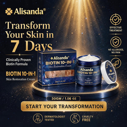 Made and Shipped from USA ✨Alisanda® Biotin 10-in-1 Skin Restoration Cream 🍀
