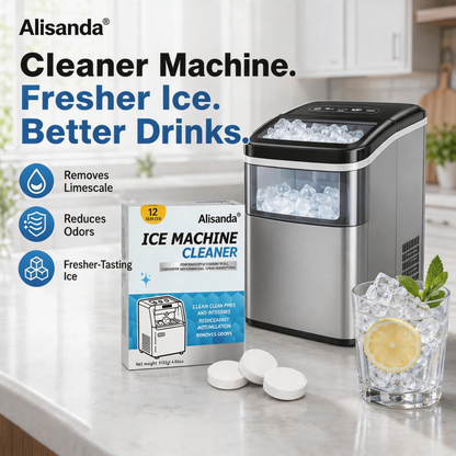 Ice Machine Cleaner Tablets 12 pieces per pack, removes limescale and odors