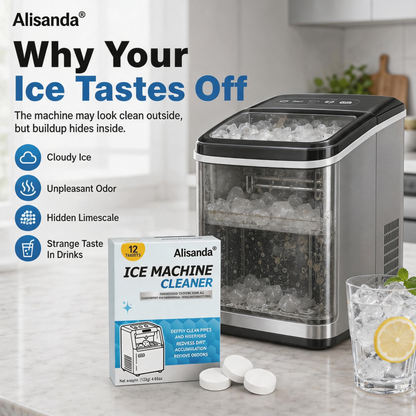 Ice Machine Cleaner Tablets 12 pieces per pack, removes limescale and odors