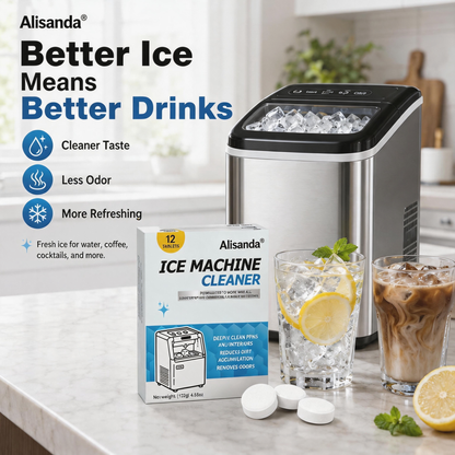 Ice Machine Cleaner Tablets 12 pieces per pack, removes limescale and odors