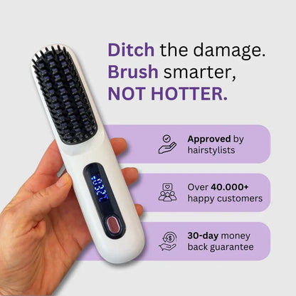 🔥Wireless Ceramic Heating Hair Straightening Comb