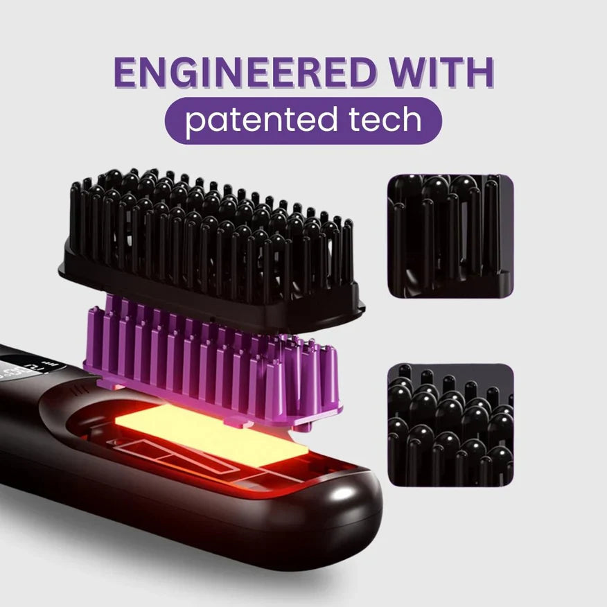 🔥Wireless Ceramic Heating Hair Straightening Comb