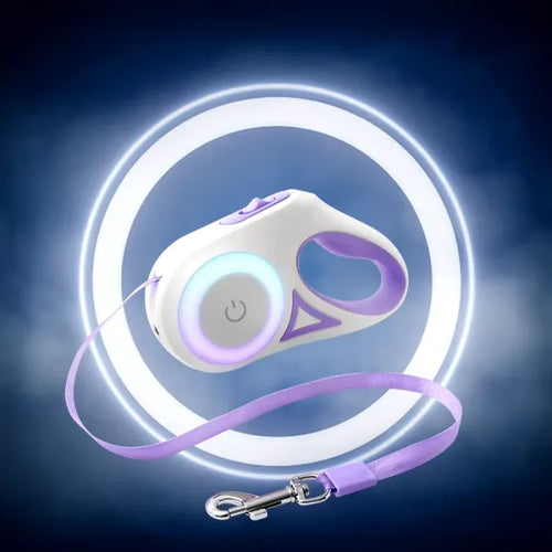 Automatisk LED-Hundkoppel med Ficklampa 5 m